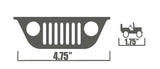 Jeep Wrangler & Gladiator Windshield Center Grill Crawler Easter Egg Vinyl Decals