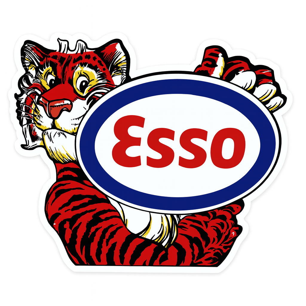 ESSO Gas Vinyl Decal Sticker – WarPug Graphics