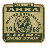Lions Drag Strip Vinyl Decal Sticker