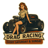 Drag Racing Vinyl Decal Sticker