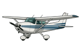 Cessna 172 SkyHawk Vinyl Decal Sticker