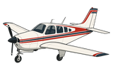 Beechcraft Bonanza Vinyl Decal Sticker