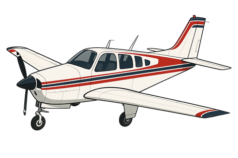 Beechcraft Bonanza Vinyl Decal Sticker