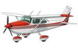Cessna 182 Skylane Aircraft Vinyl Decal Sticker